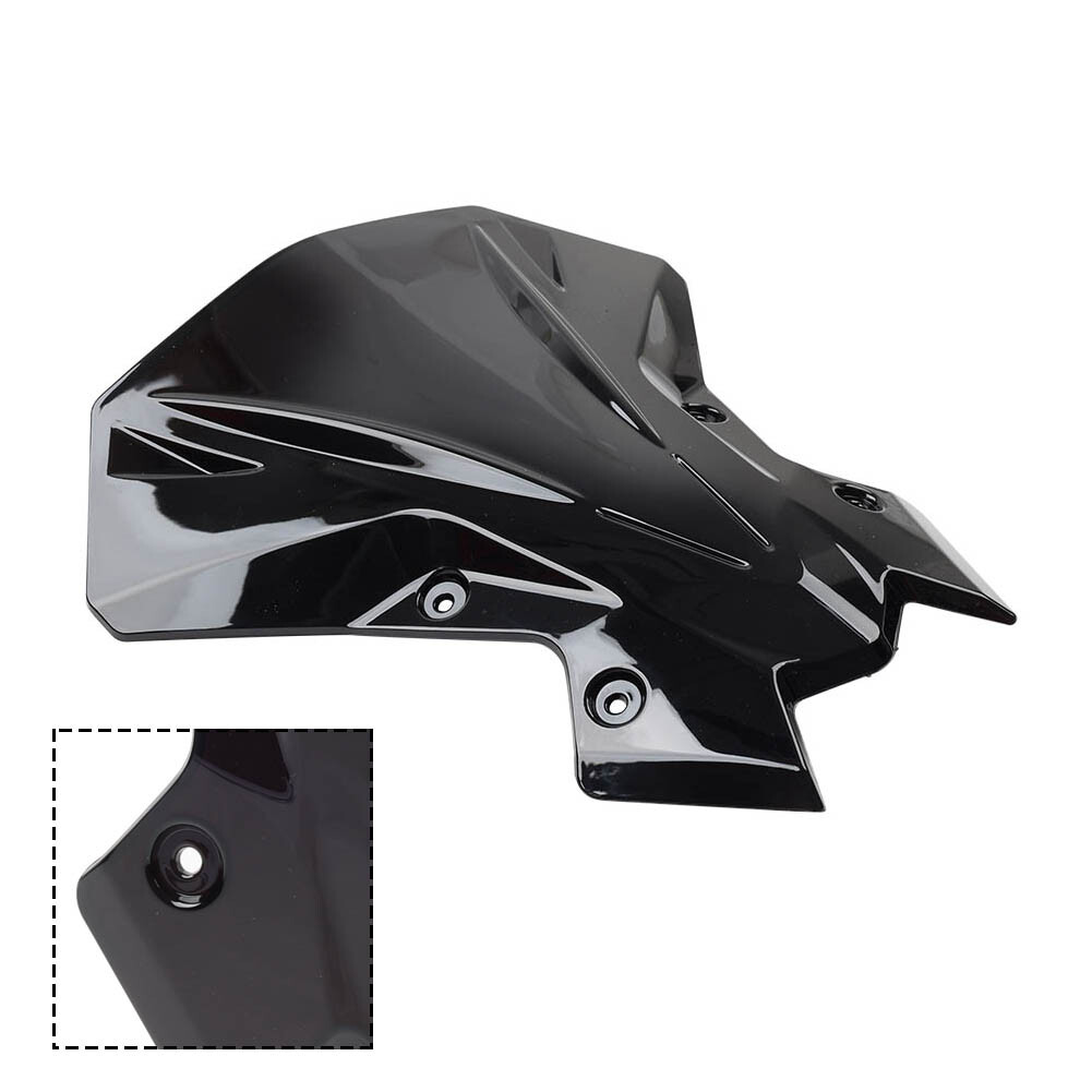 Glossy Black Windscreen Windshield Visor Deflector For Kawasaki Z900 2020-2024