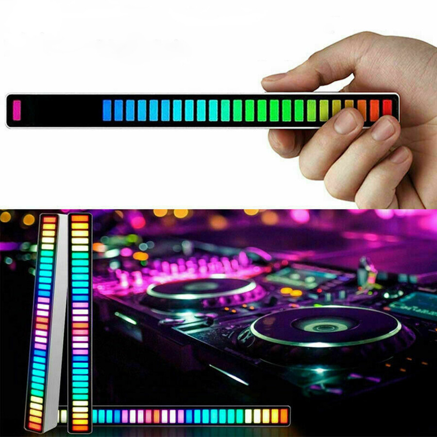 RGB Sound-controlled Music Levels light USB Voice-Activated Pickup Rhythm Light