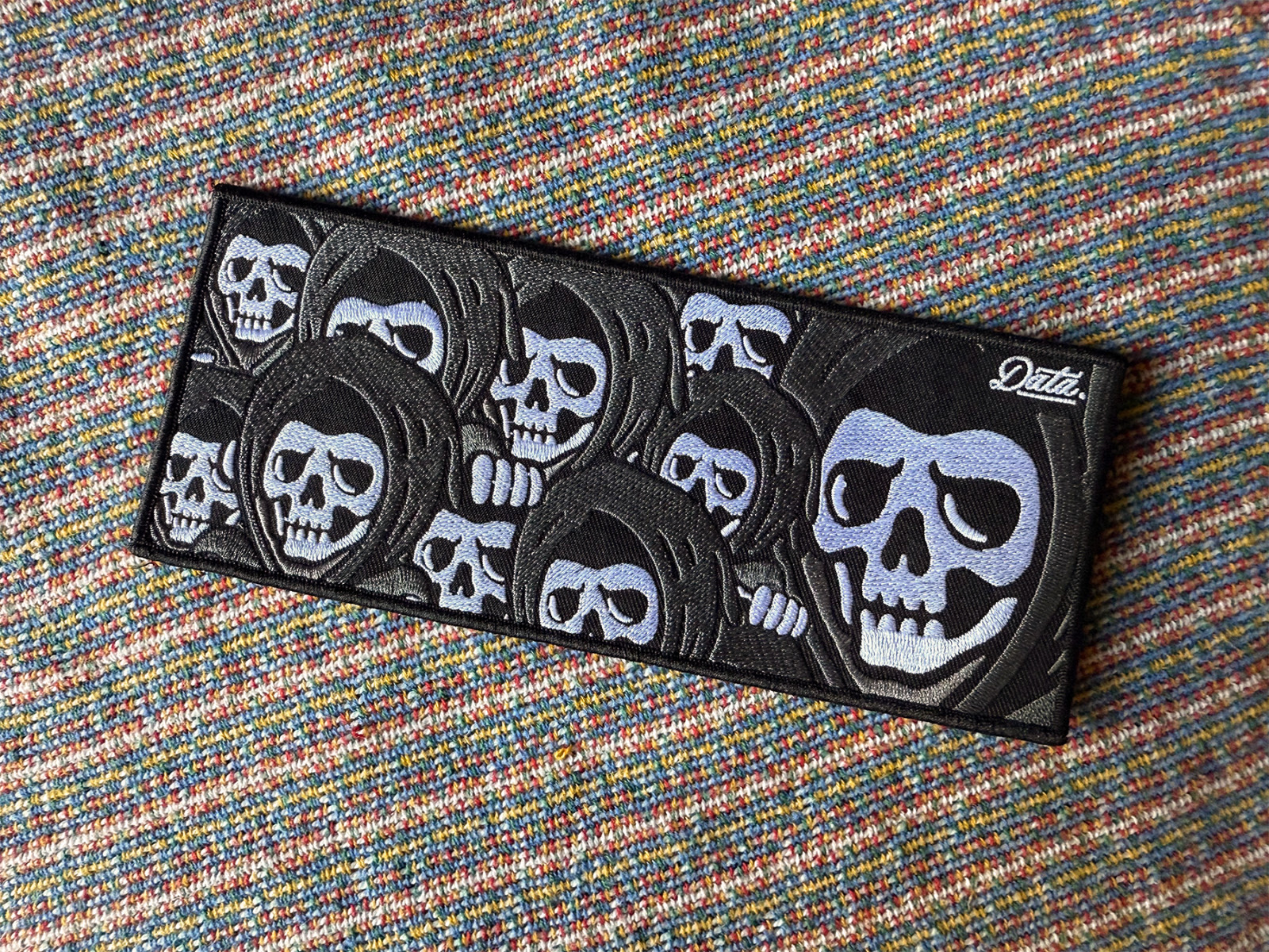 Data Crew - Reaper Collage Embroidered Patch - Hook Back - Super Rare - Sold Out