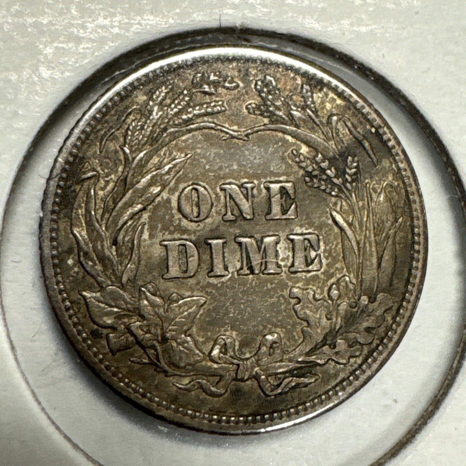 1903 Barber Silver Dime AU Details Scratched