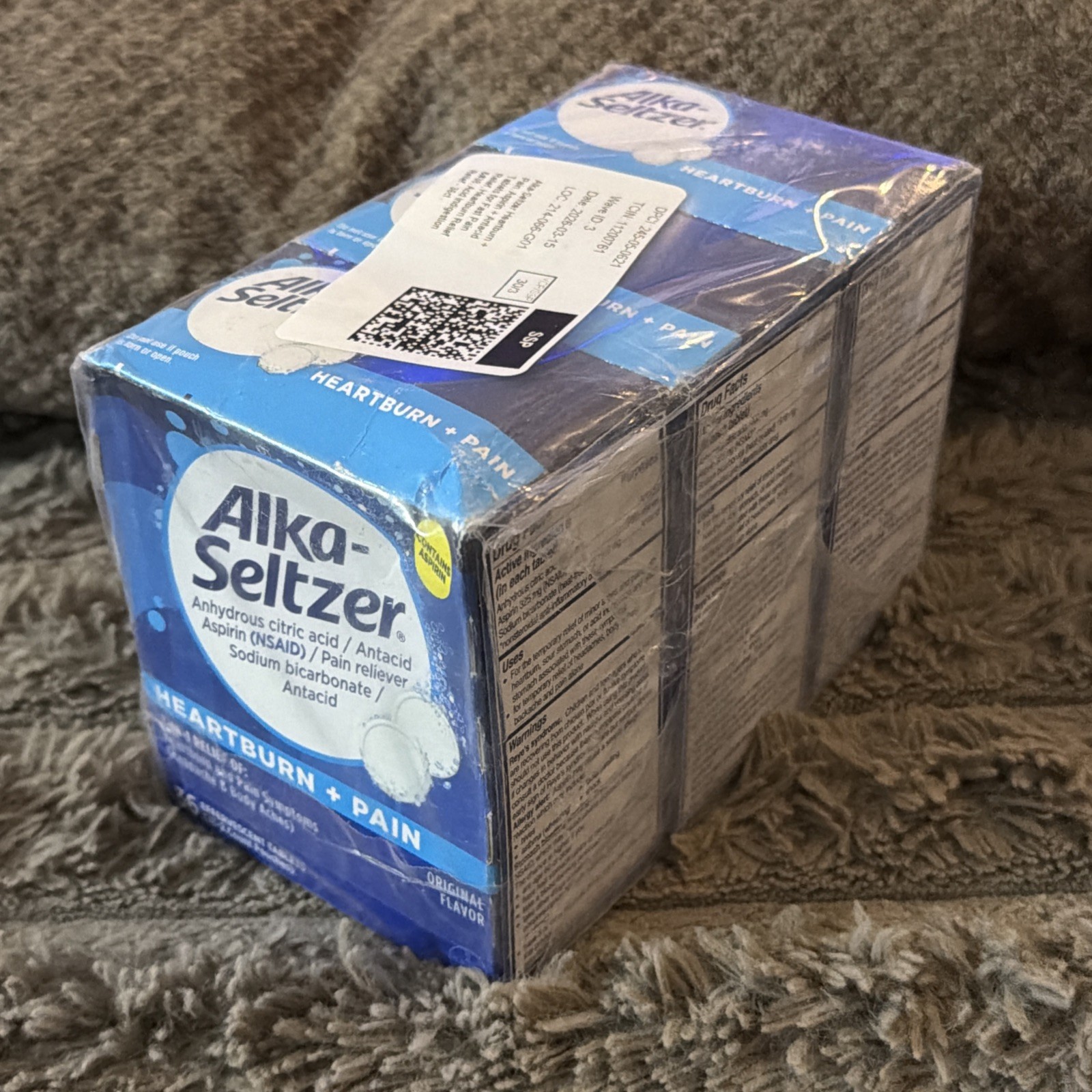 ALKA-SELTZER ORIGINAL TABLET 36CT Lot Of 3. Exp 10/2028