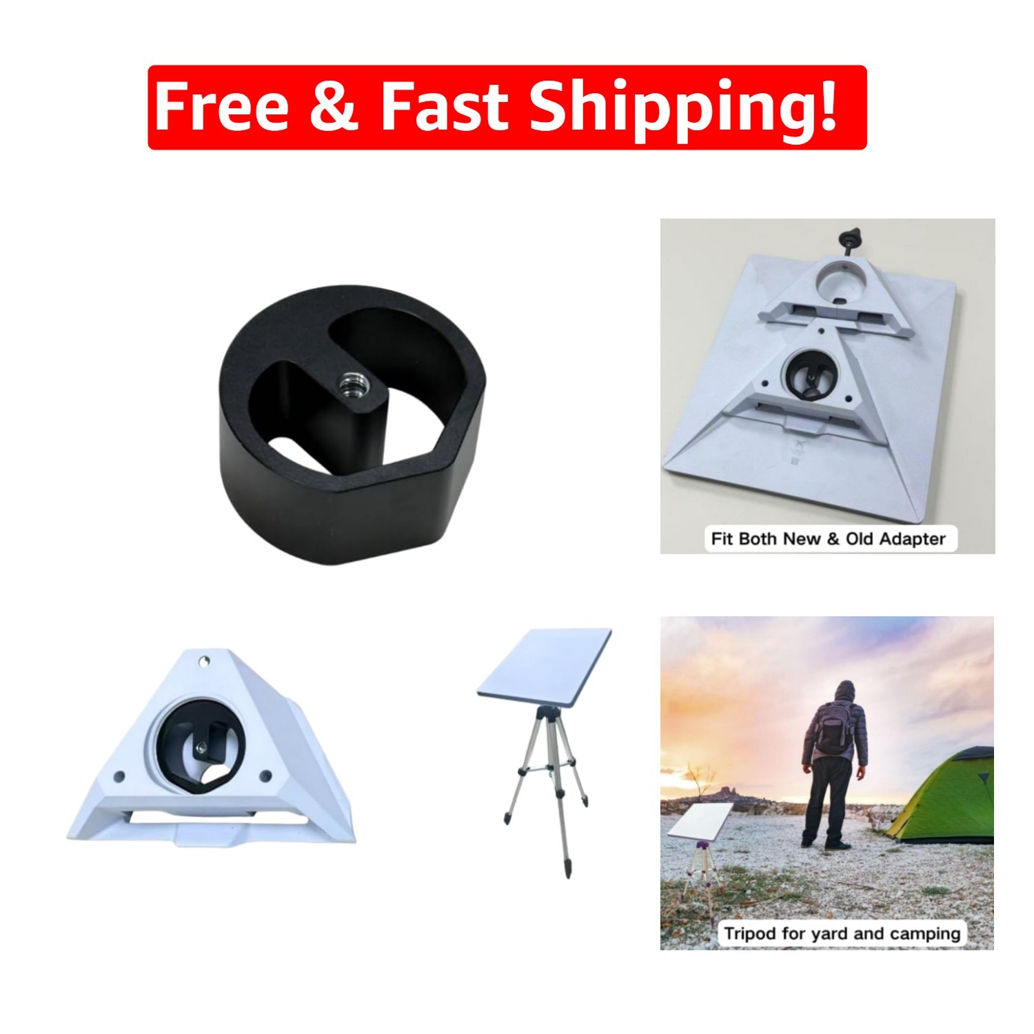 Starlink Mini Tripod Adapter 2024-2026: Universal Aluminum Clamp for Outdoor Use