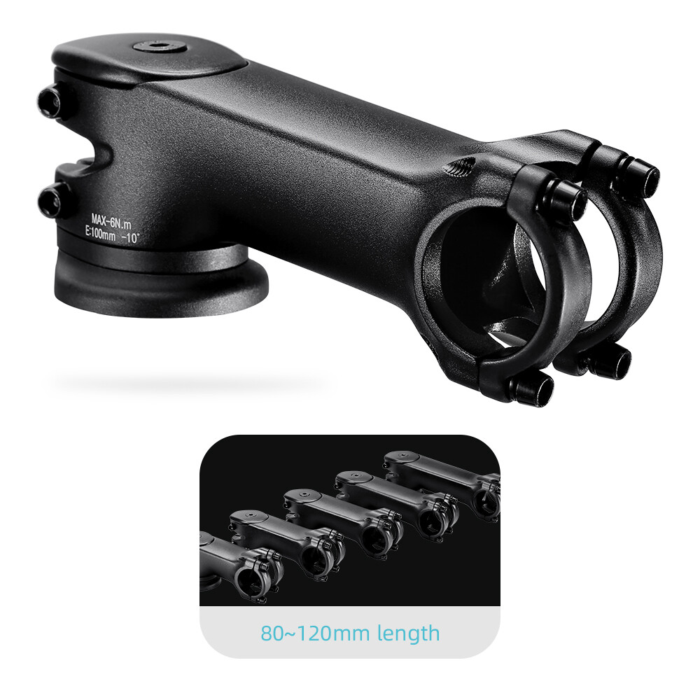 Road Bike Stem with Aero Spacers Cover 3D Forged Alloy Racing Bicycle -10° 35mm