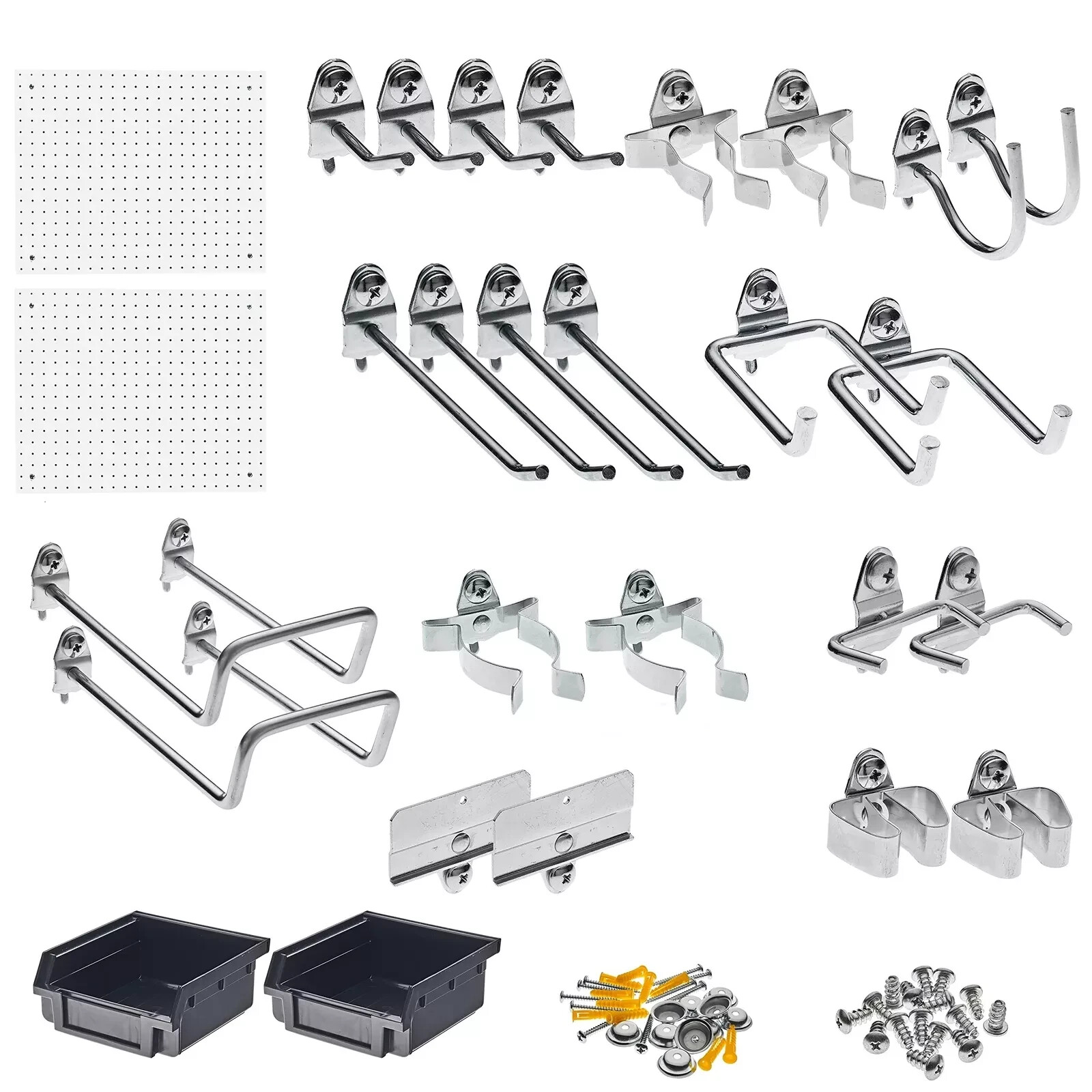 Triton Products 990-S Durahook Wall Organizer - 2 Duraboards 24 Hooks 4 Hanging