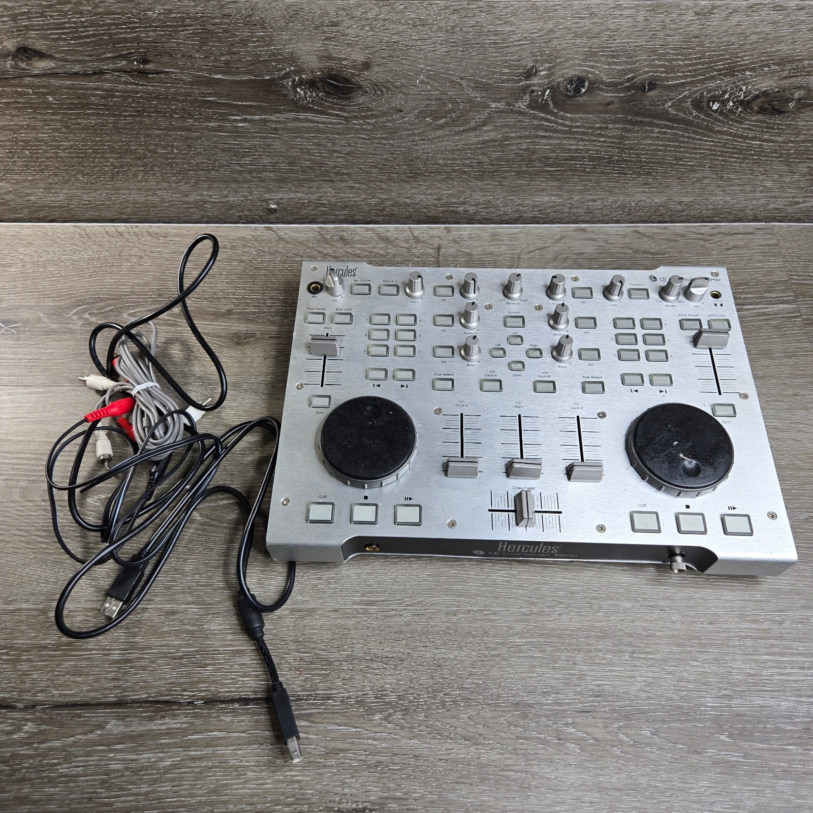 Hercules DJ Console RMX DJ Controller 4-In/4-Out USB Audio Interface w/ Carrying