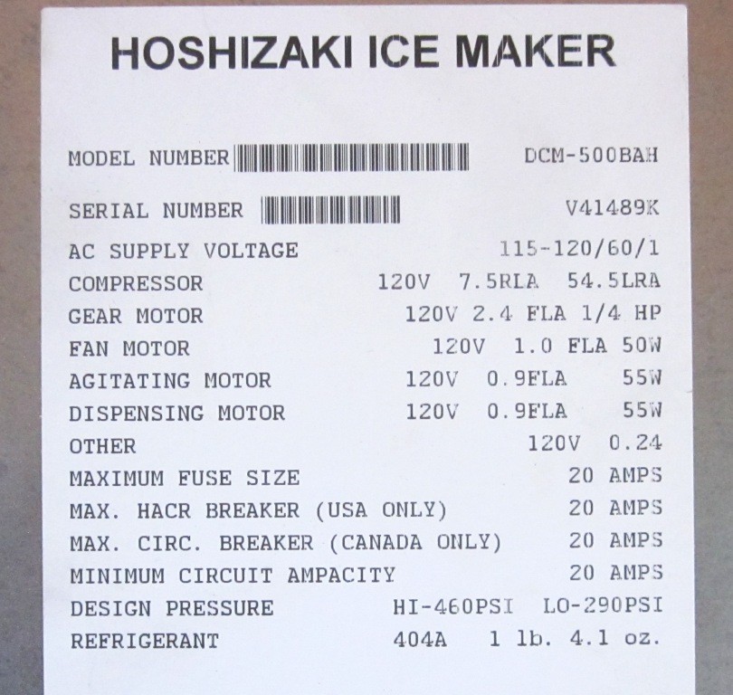 Hoshizaki 2A0947G01 Housing