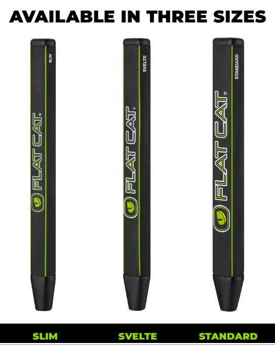 FLAT CAT TACK PUTTER GRIPS CHOOSE SIZE & COLOR FLAT1 RUBBER GOLF PUTTER GRIP