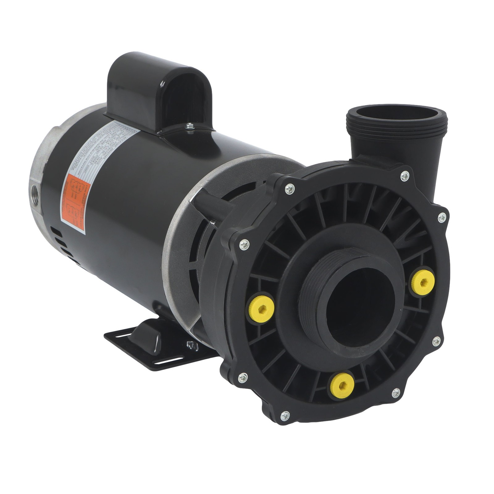 3722021-1D Spa Pump 5.0HP 230V 2" Discharge 2-Speed 56Y-Frame Hot Tubs Black