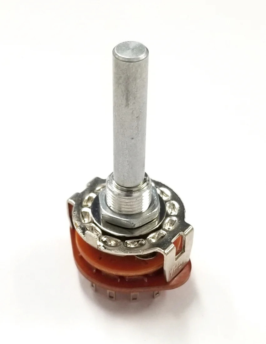 30-15206, Philmore 2 Pole 6 Position Shorting Rotary Switch ~ 0.3A @125V AC