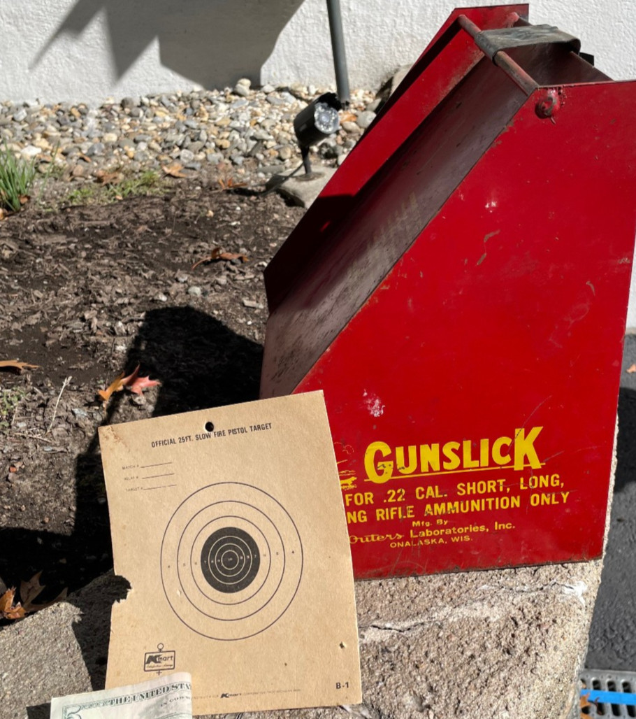 Target Practice Box Outers Gunslick 22 Cal Bullet Trap Shooting Target USA