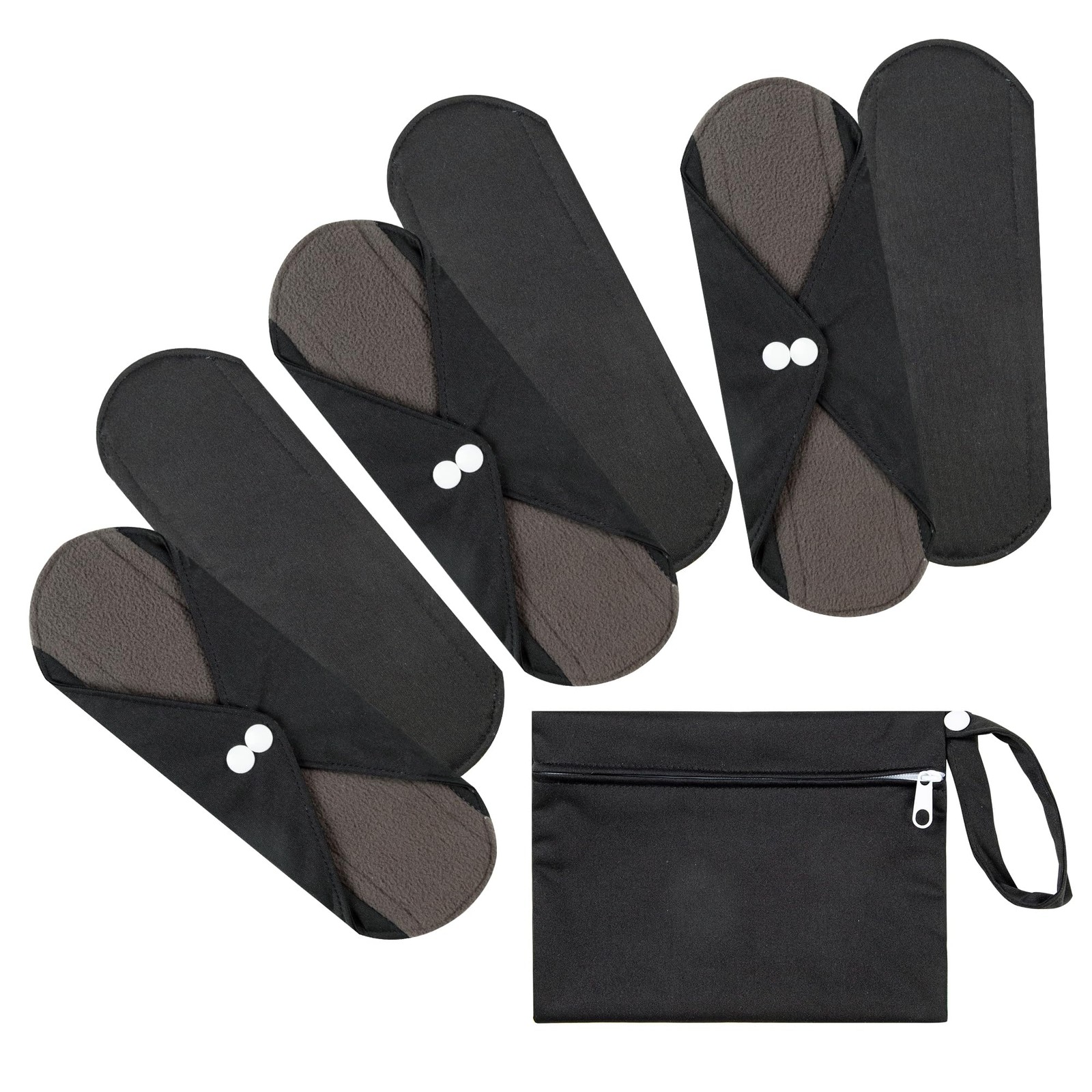 7pcs Set 1 pc Mini Wet Bag +6pcs Absorbent Reusable Sanitary Pads/Washable Cl...