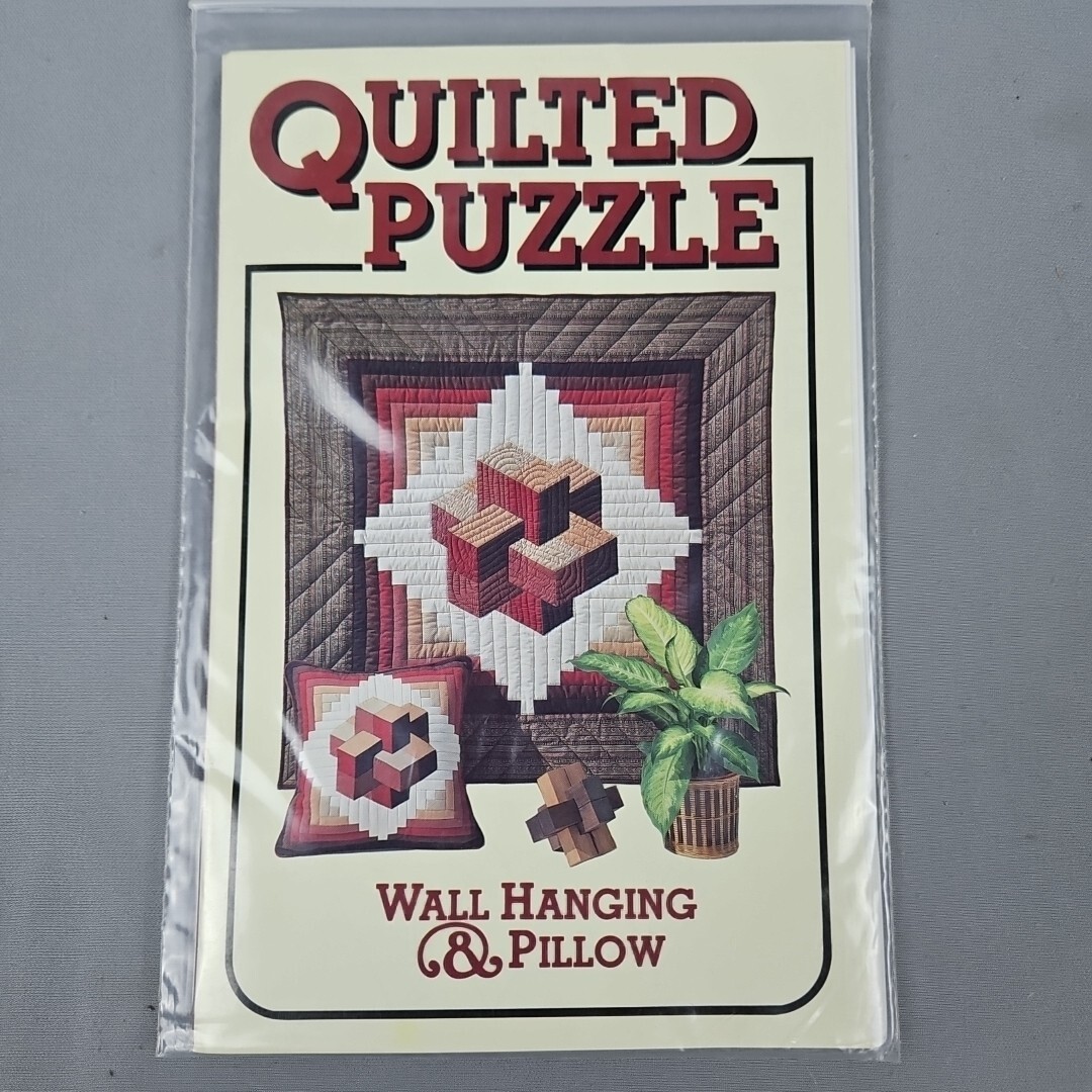 Quilting Pattern Quilted Puzzle Wall Hanging & Pillow Judy Mathieson 1981