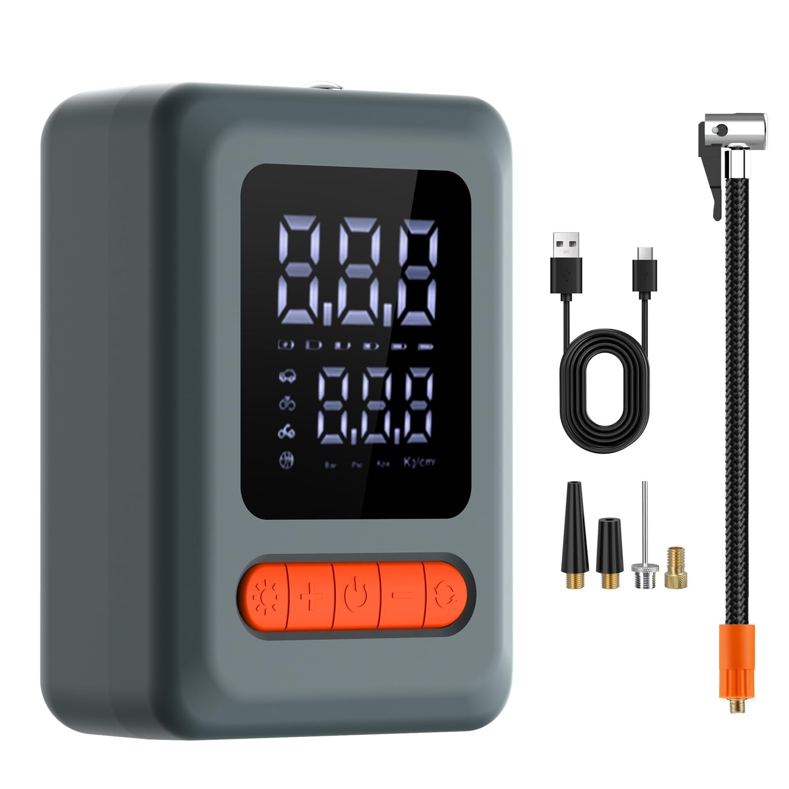 Portable Tire Inflator and Car Jump Starter  Fast Inflation, Compact Design