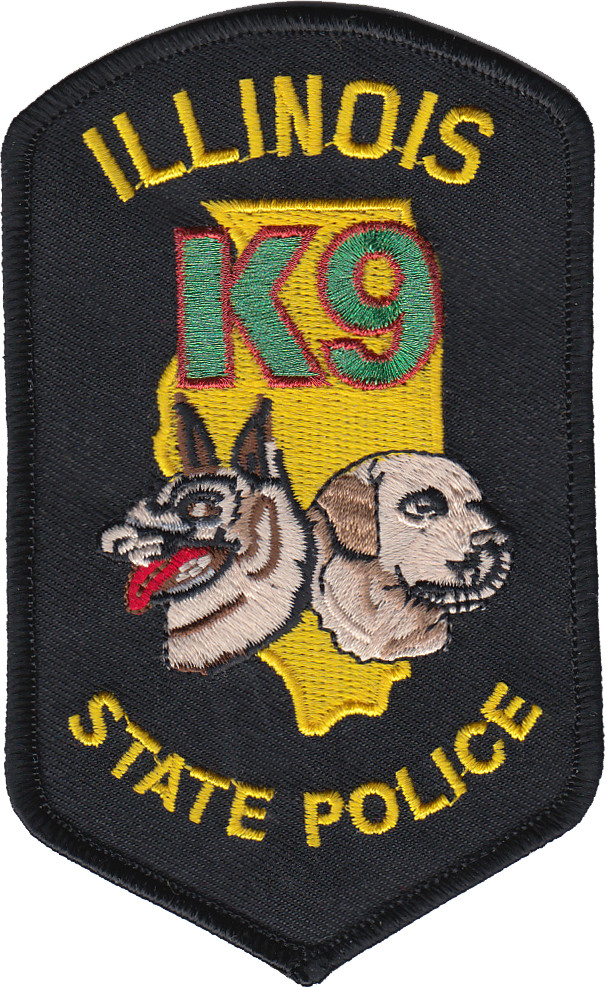 ILLINOIS STATE POLICE SHOULDER PATCH: Canine (K9) Patrol