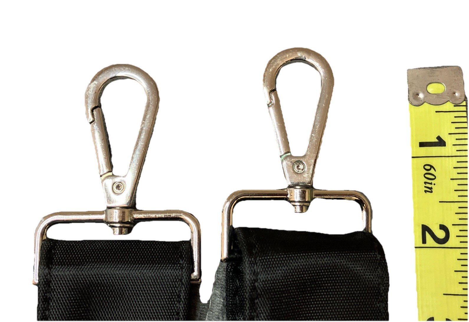 Heavy Duty 1.5” Replacement Shoulder Strap Swivel Silver Hardware Adjustable
