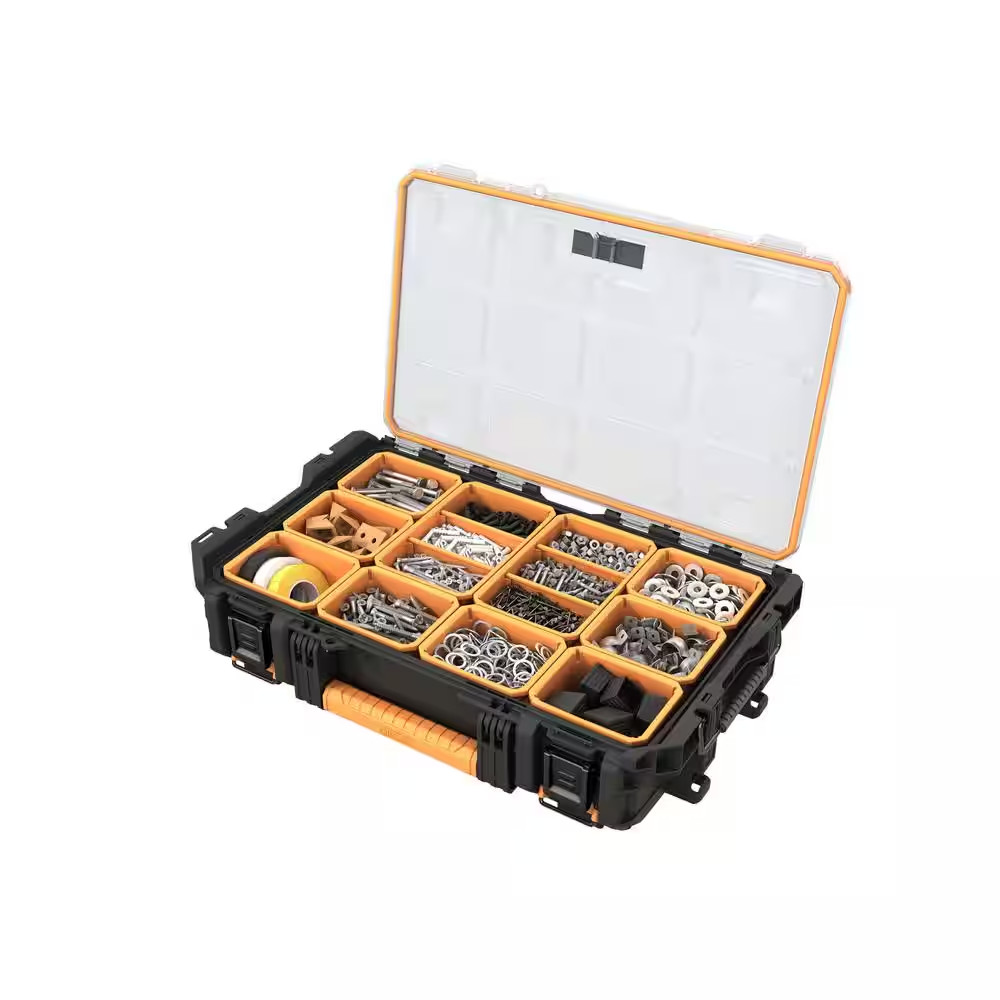 Pro Gear System Gen 2.0 Stackable Durable Weather Resistant 10-Compartment Small