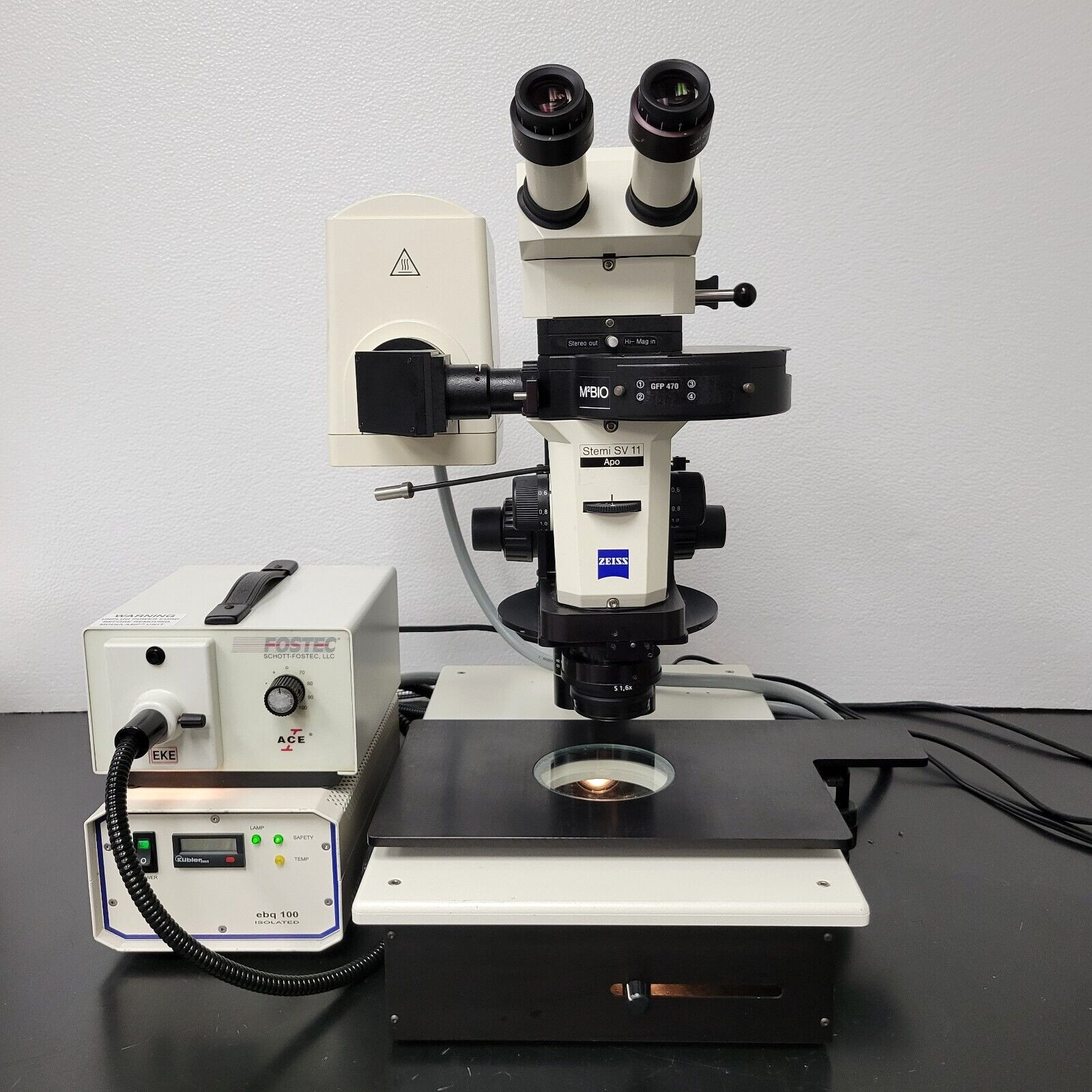 Zeiss Kramer Stereo Microscope Stemi SV11 Apo w. Fluorescence | Drosophila
