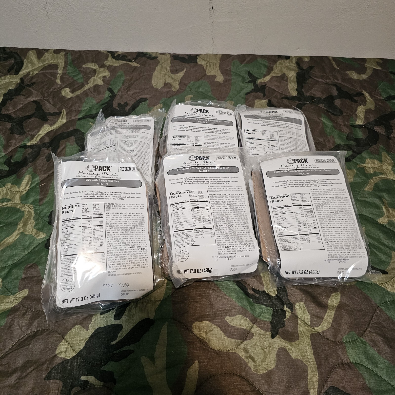 USGI OCP Multicam Assault Pack/Bugout Bag 6 MRE Survival Bundle