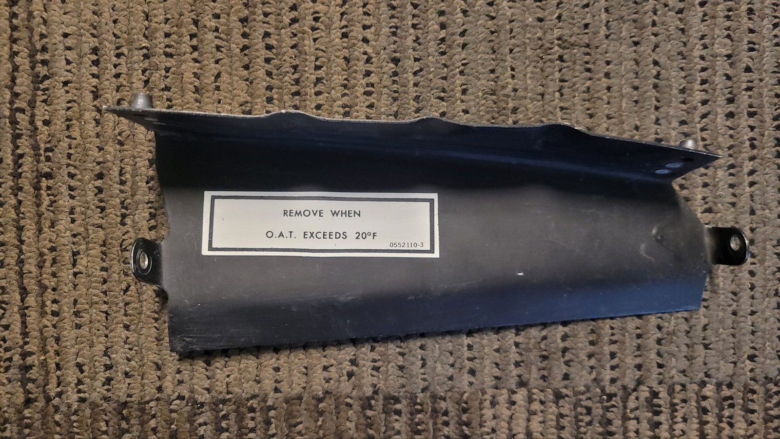 Cessna Winterization Baffle & Placards (L & R) 0552110-3