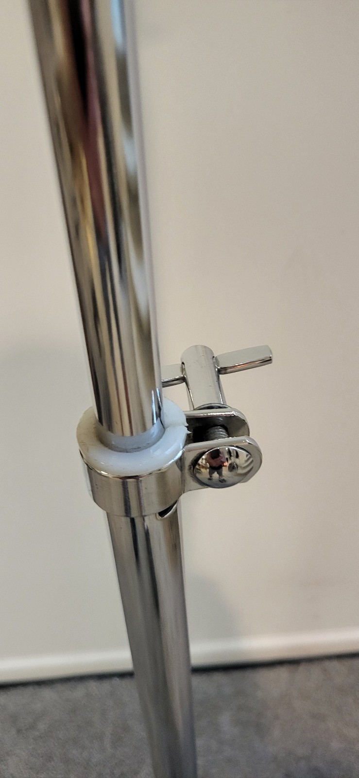 Unbranded single braced straight heavy duty cymbal stand with tilter
