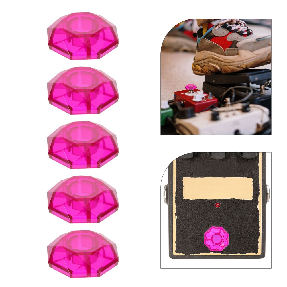 5 Pcs Effector Protective Case Guitar Effects Pedal Accessories Buttons