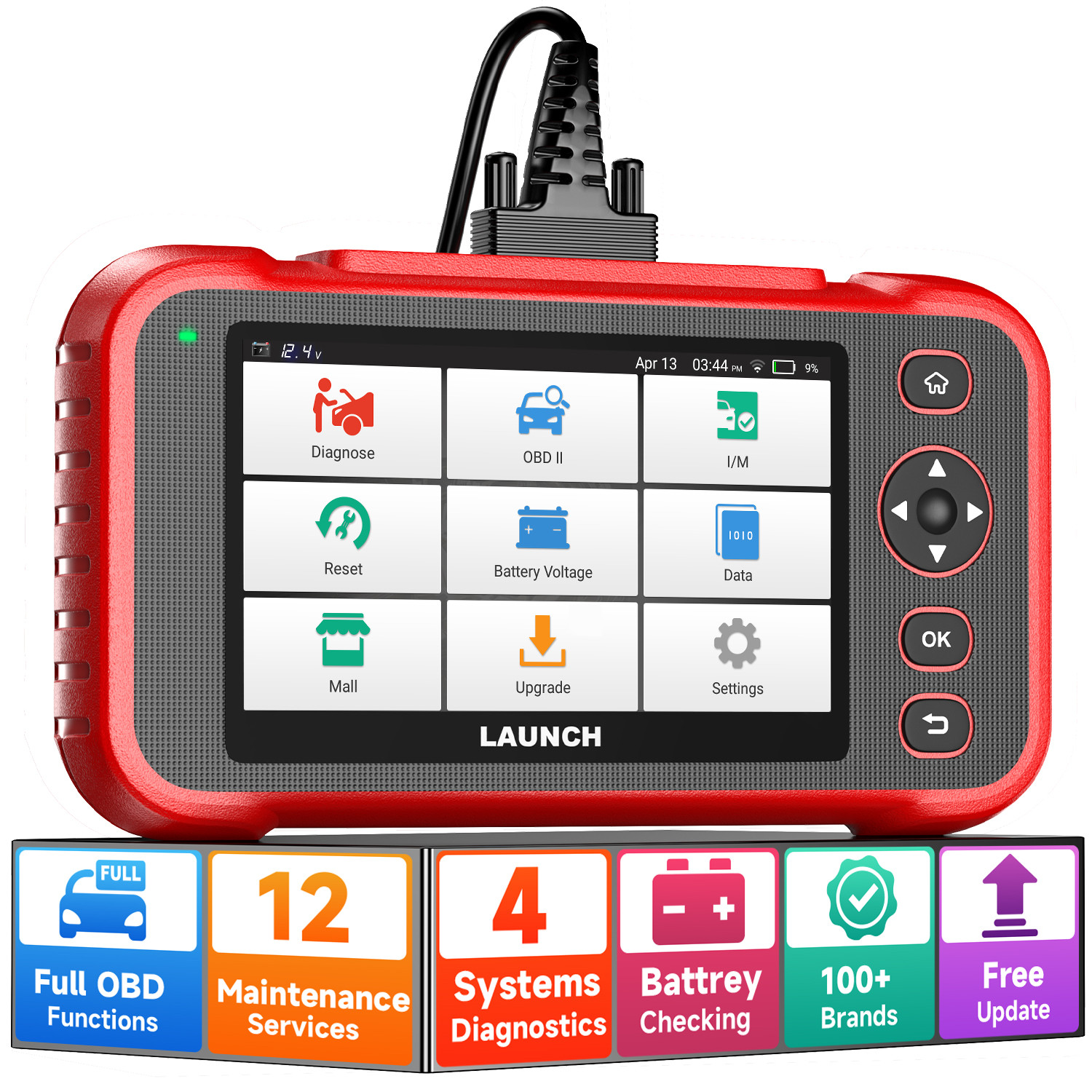 Launch CRP129I V3.0 OBD2 Scanner ABS SRS Transmission Engine Diagnostic Tool EPB