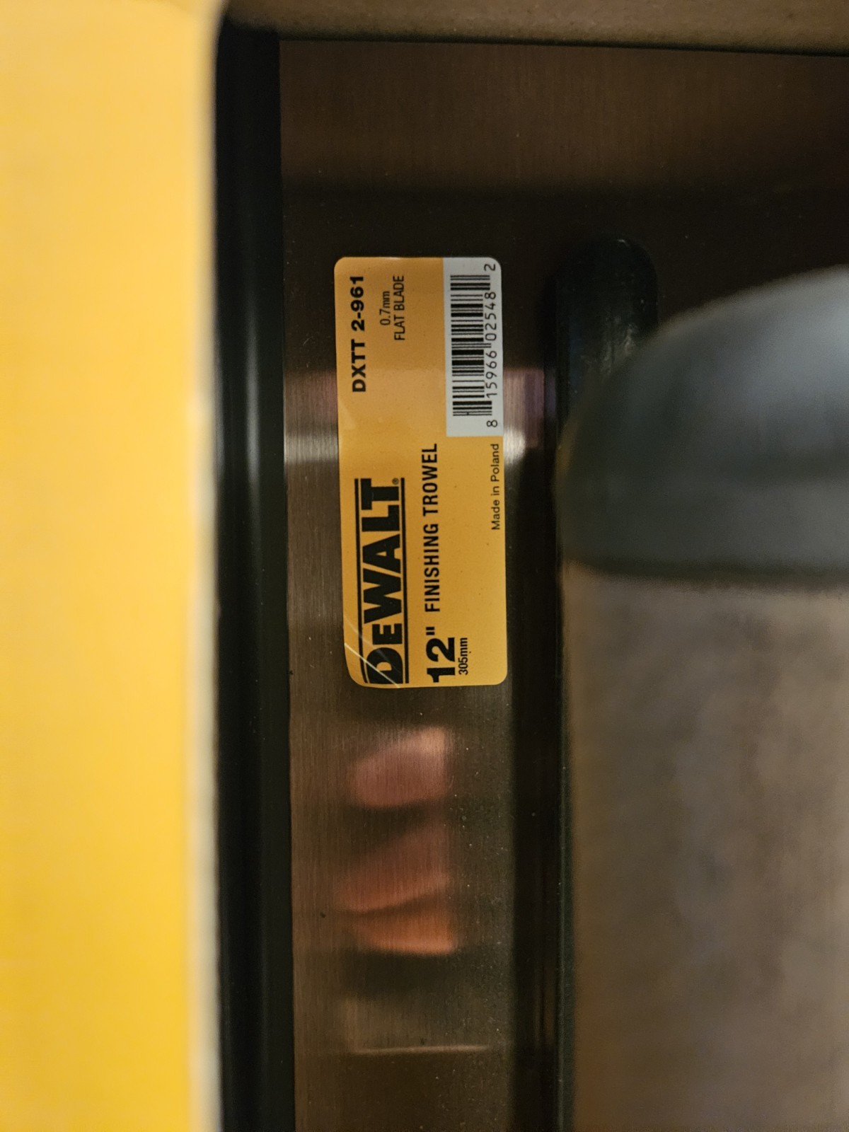 DEWALT 12" Drywall Finishing Trowel DXTT 2-961, Flat Blade 0.7mm, New In Box
