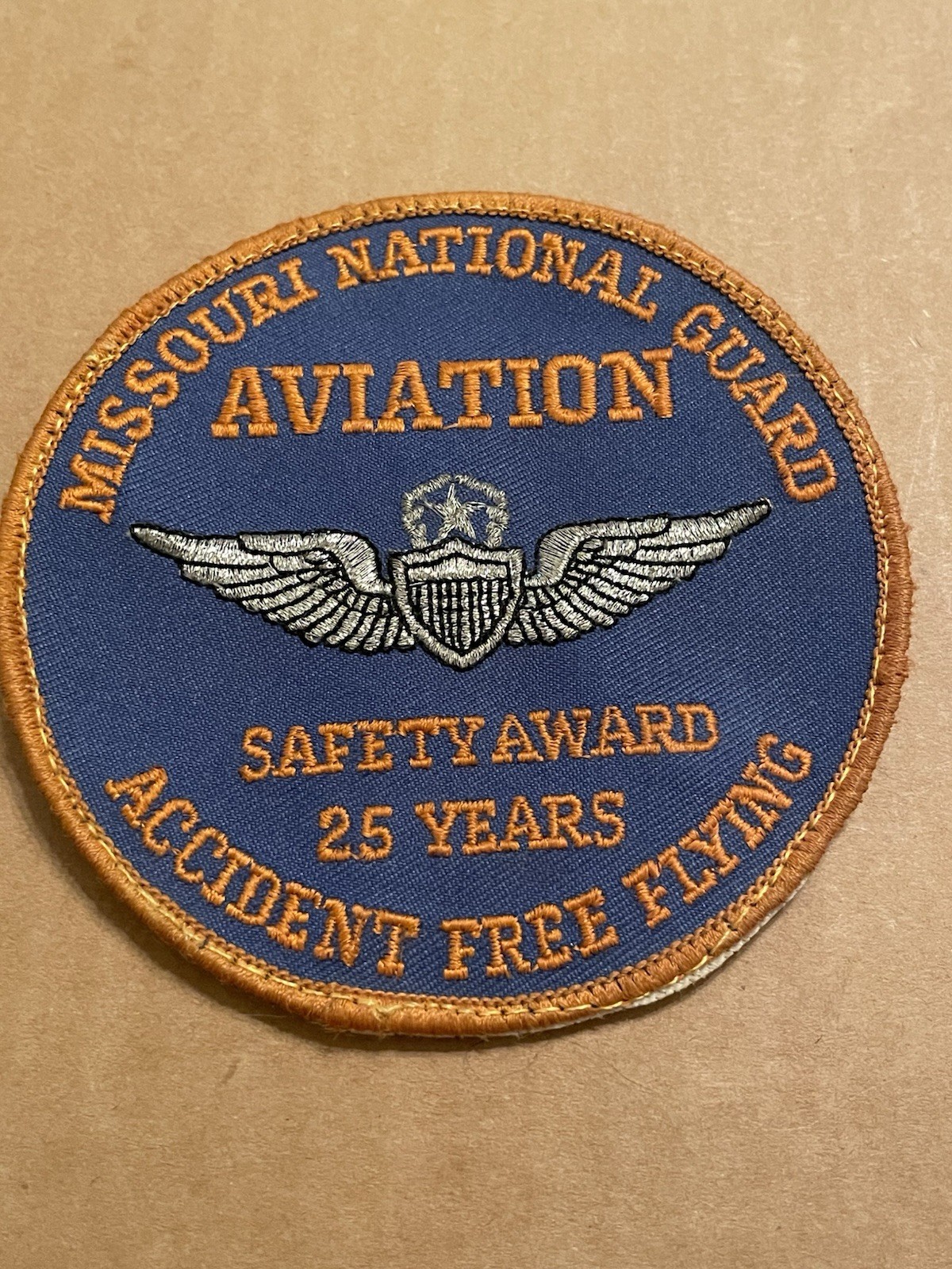 Missouri National Guard Aviation Patch Safety Award 25 Yrs Accident Free Flying