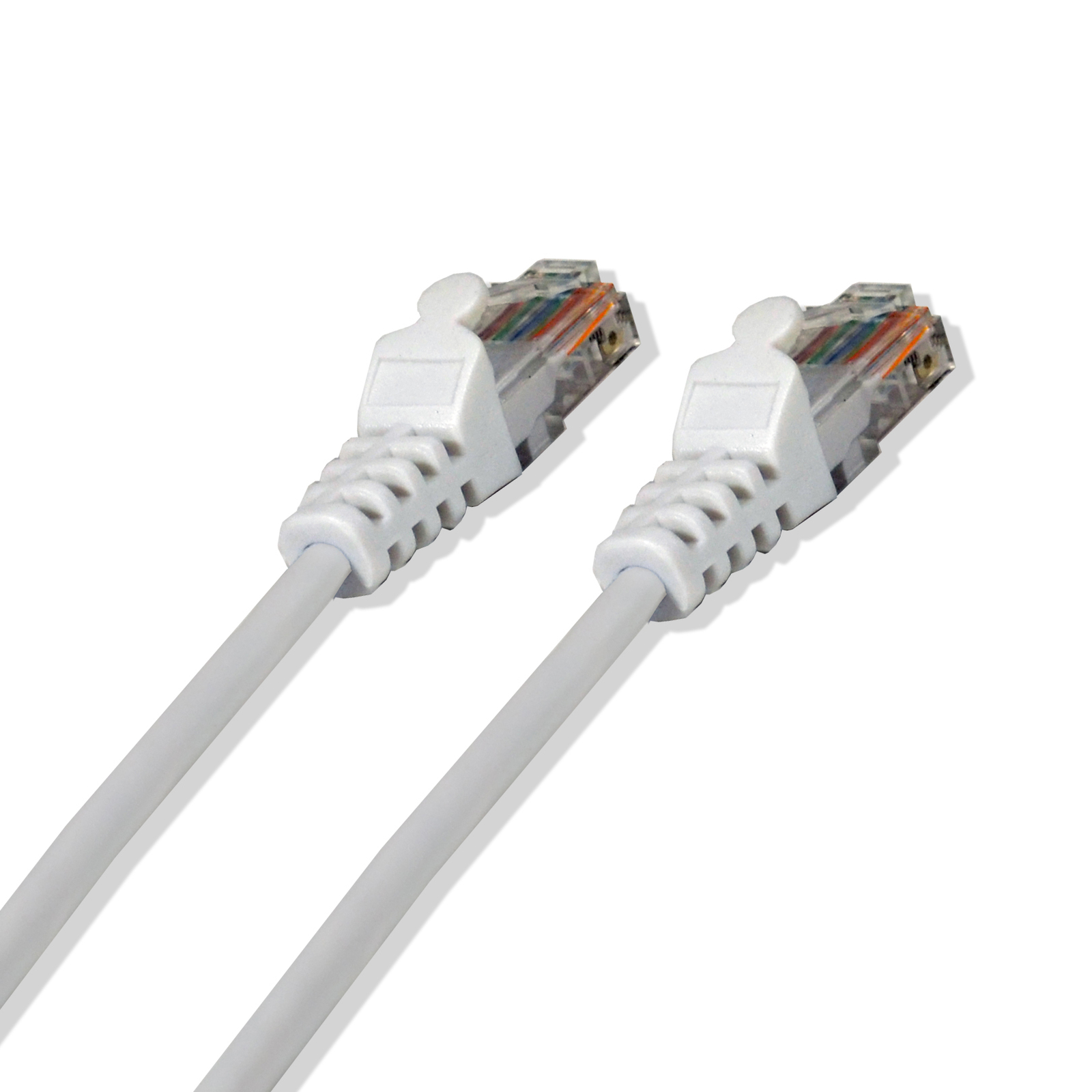 1FT Cat5e UTP Ethernet Network Patch Cable RJ45 Lan Wire White (25 Pack)