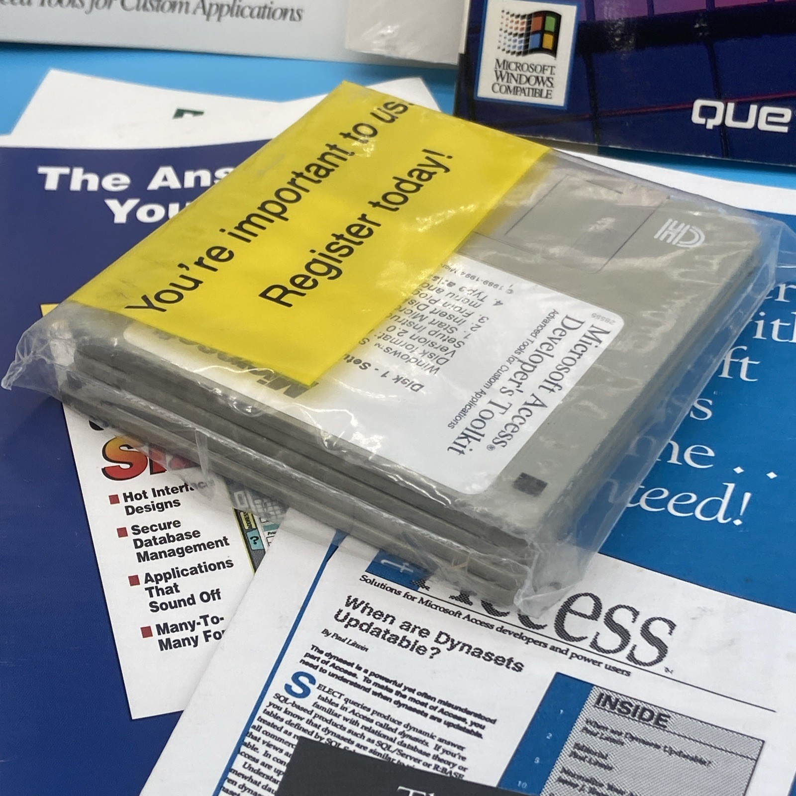 MS Access 2.0 Developer's Toolkit Win 3.1 - Manuals & SEALED Floppy Disks