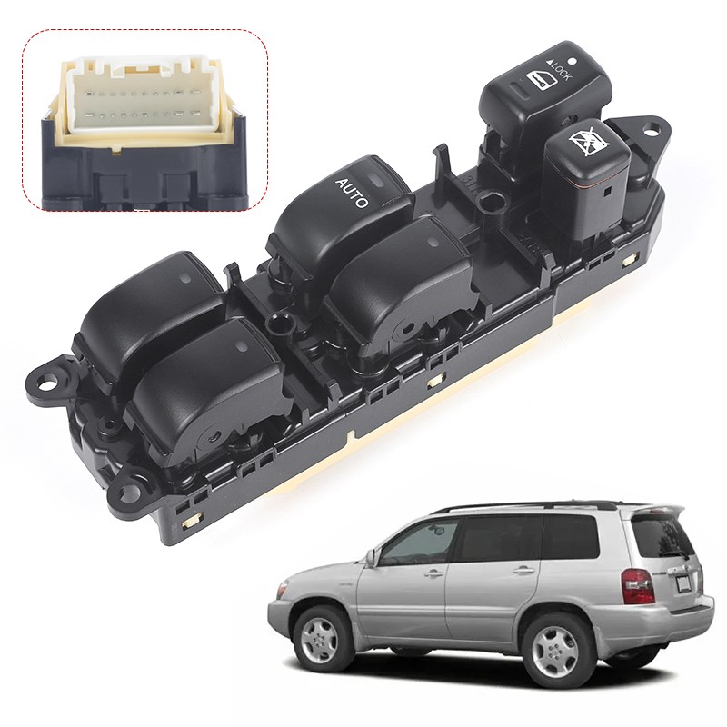 Left Driver Master Electric Power Window Switch For Toyota Highlander 2001-2007