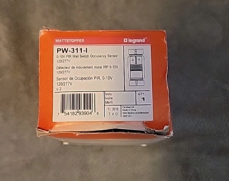 Wattstopper PW-311-I PIR Wall Mounted Occupancy Sensor