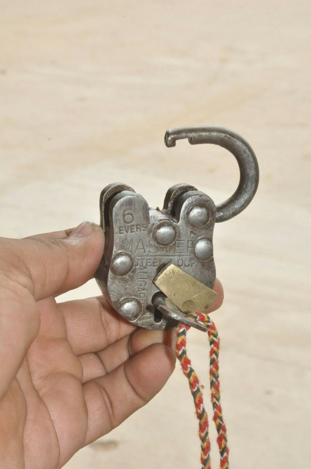 5 Pc Vintage Iron Handcrafted Fine Quality Solid Padlocks, Germany