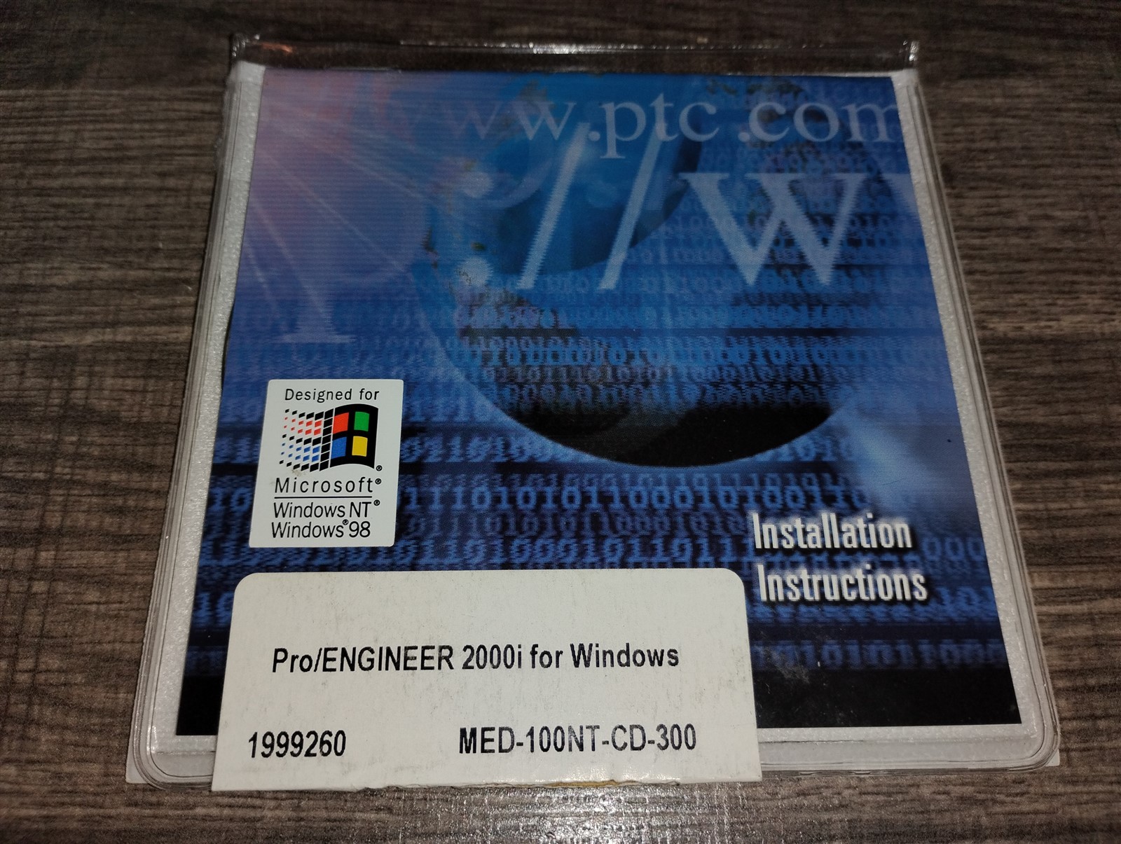 Pro/ENGINEER 2000i for Windows PC CD-ROM 1999 PTC 95/98/NT Pro/MECHANICA TOOLKIT