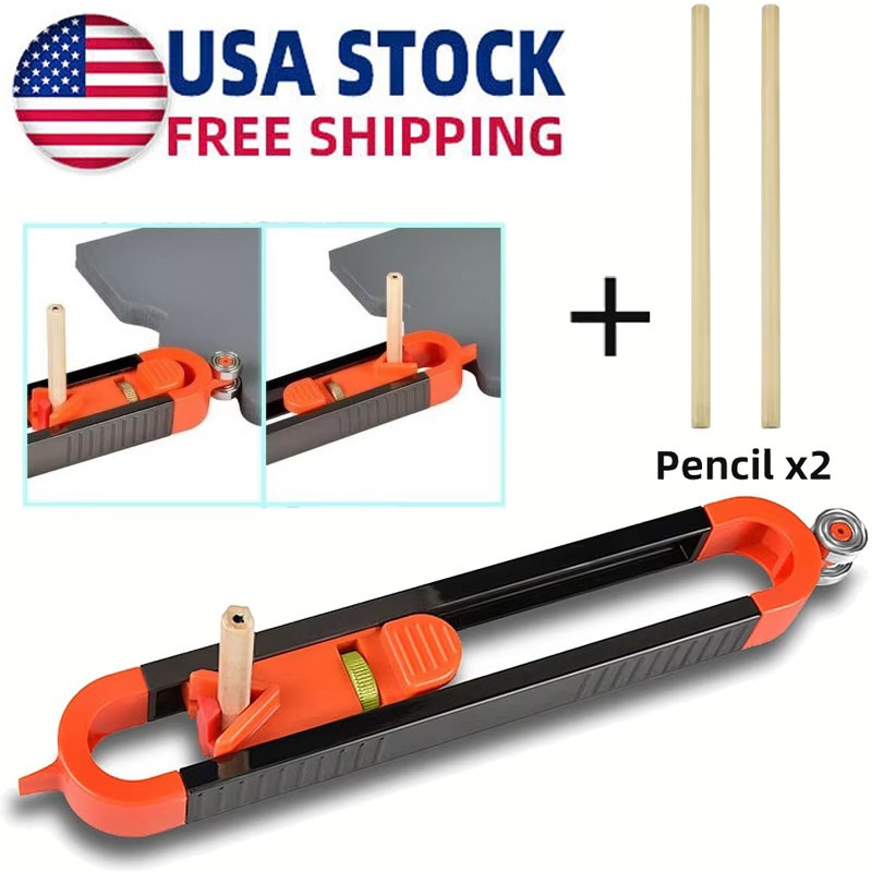 Profile Scribing Ruler Contour Gauge with Lock - Precise Scribe Tool Woodworking