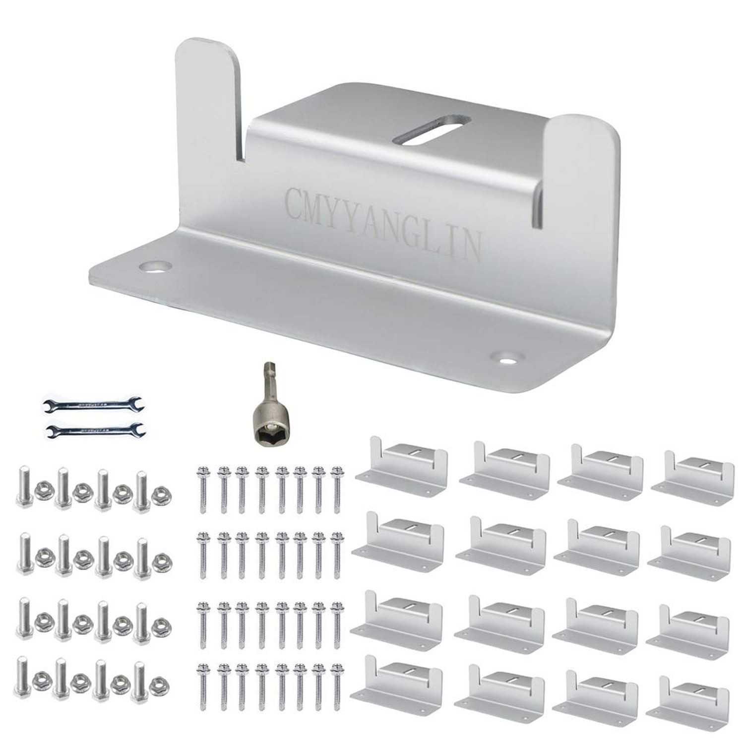 Solar Panel Mounting Brackets Z Bracket, with Nuts and Bolts,Suitable for 50W...