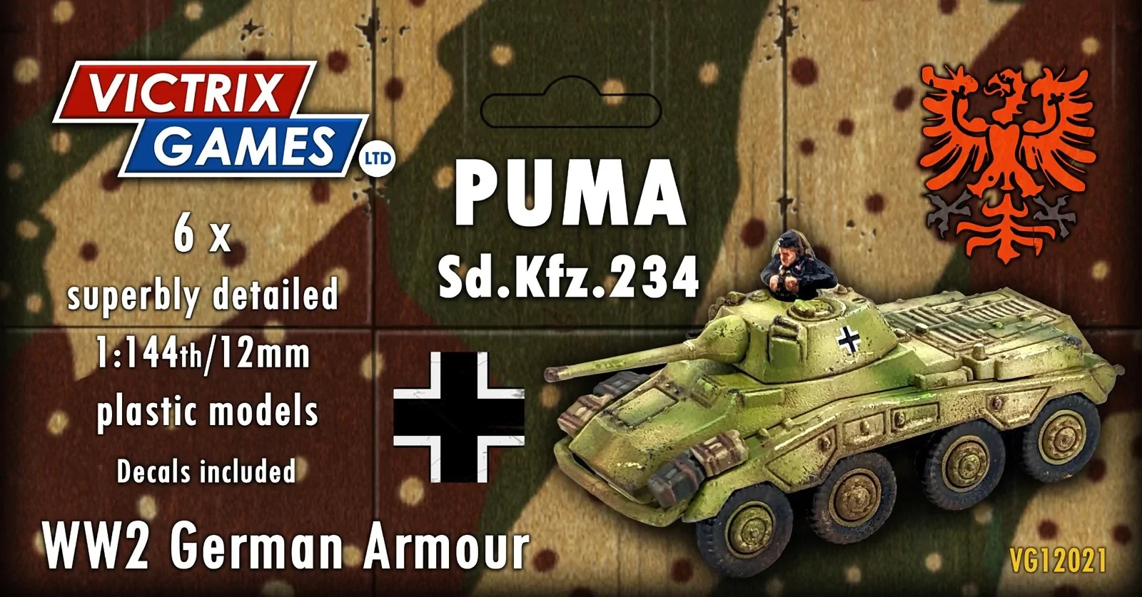 🔥 Victrix 1:144 / 12mm ww2 Sd Kfz 234 Puma VG12021
