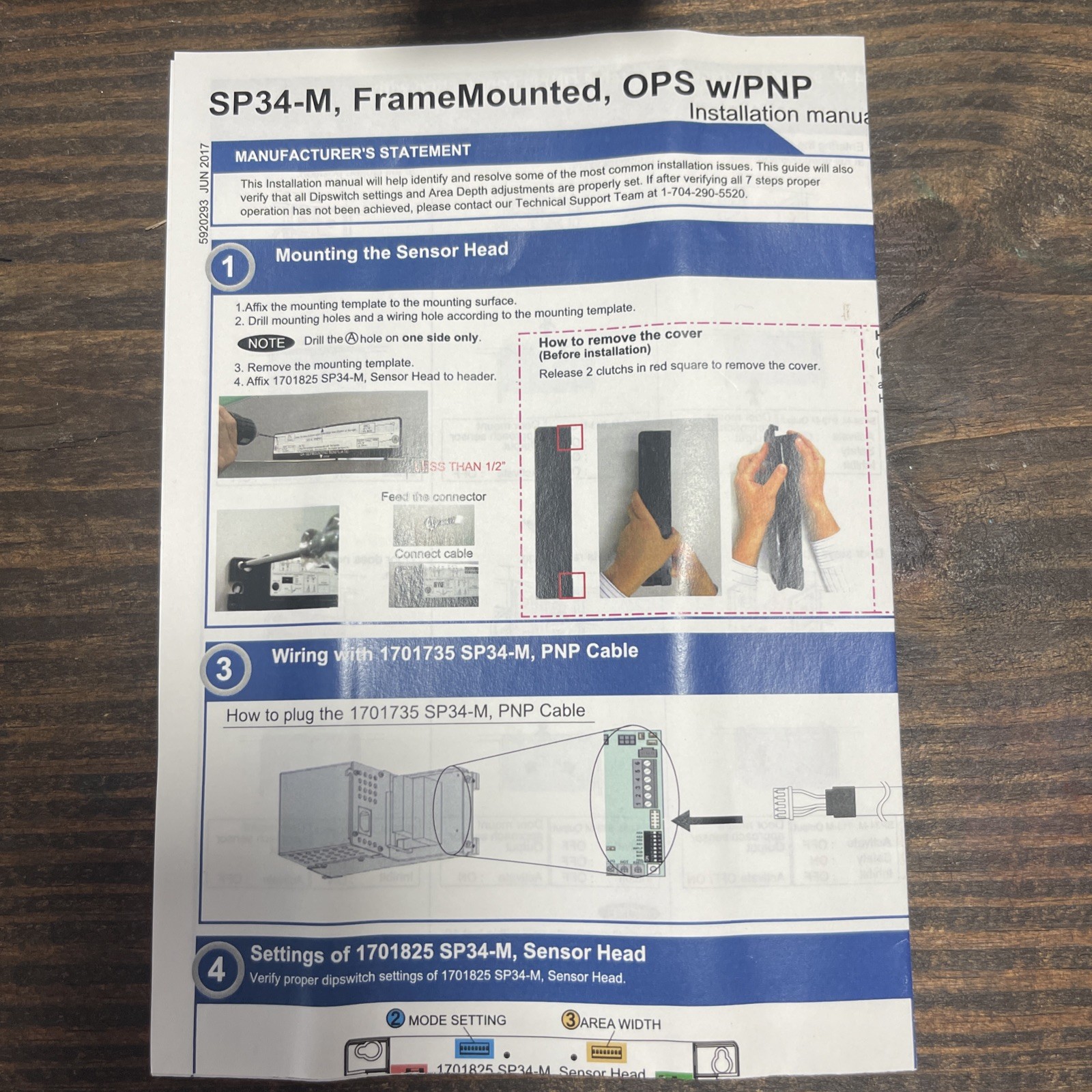 SP 34 Frame Mounted OPS W/PNP