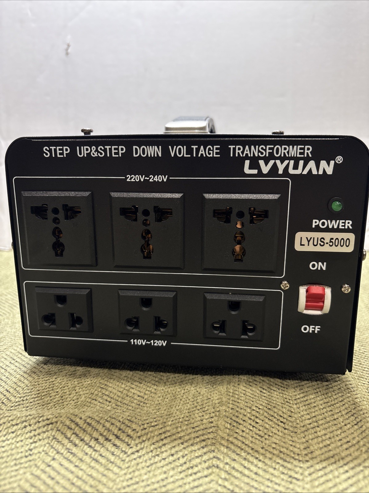 LVYUAN 5000 Watt Voltage Converter Transformer Step Up Down 110 220 240V