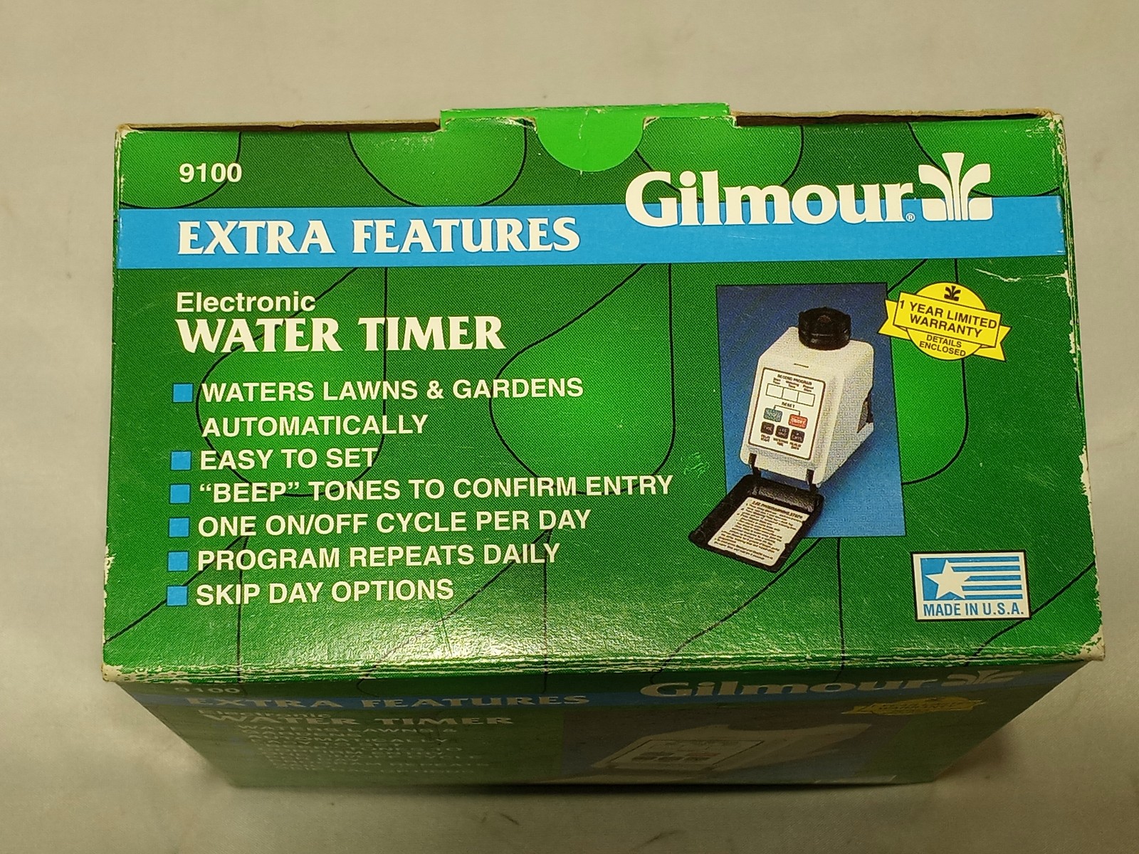 Gilmour Electronic Water Timer 9100 Automatic Grass Lawn Watering System