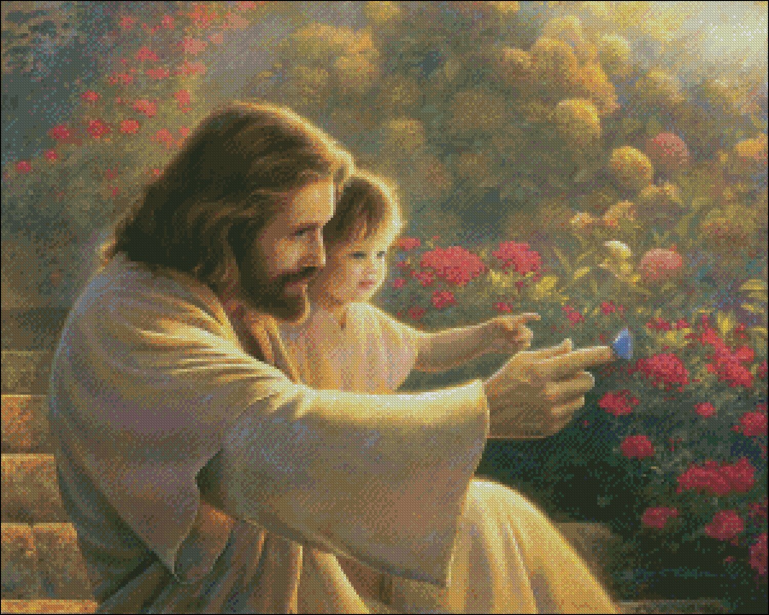Precious in His Sight - DIY Chart Counted Cross Stitch Patterns Needlework 14 ct