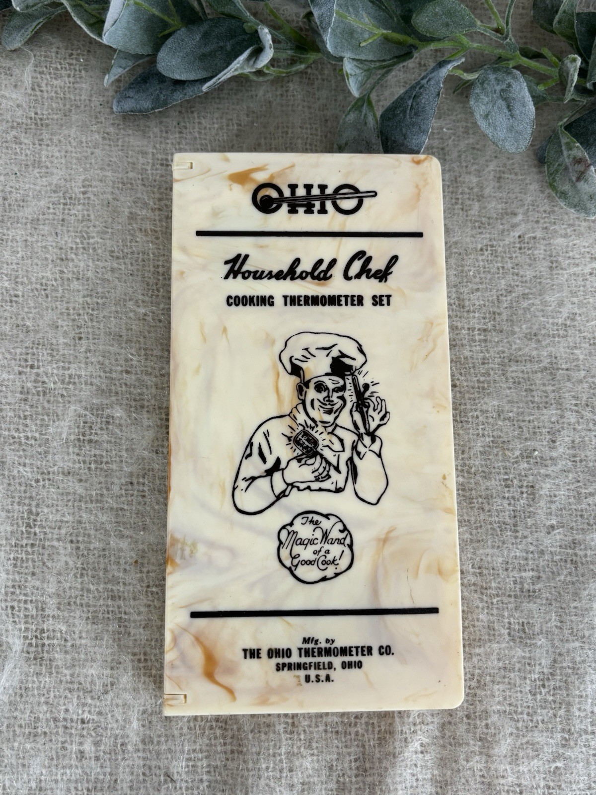 Vintage Ohio Household Chef Cooking Thermometer Set