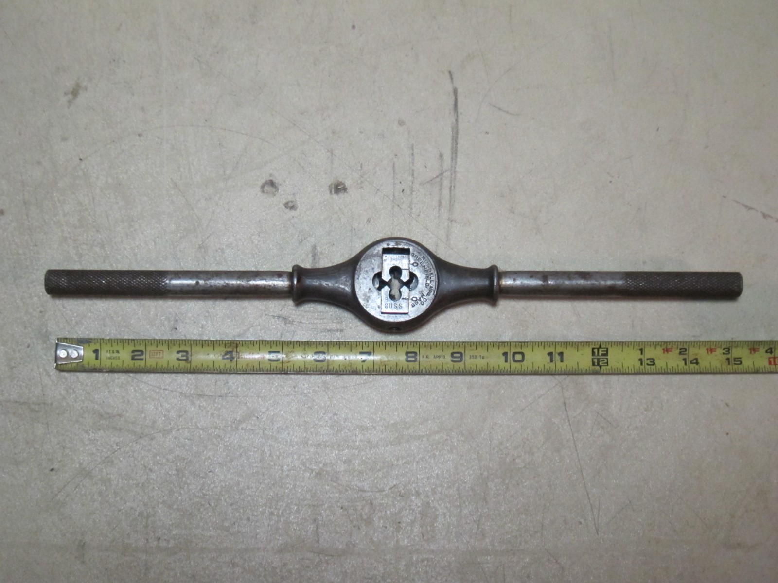 Vintage Wells Brothers Company Little Giant Threader & Tap handle 3/8-16, 15"L