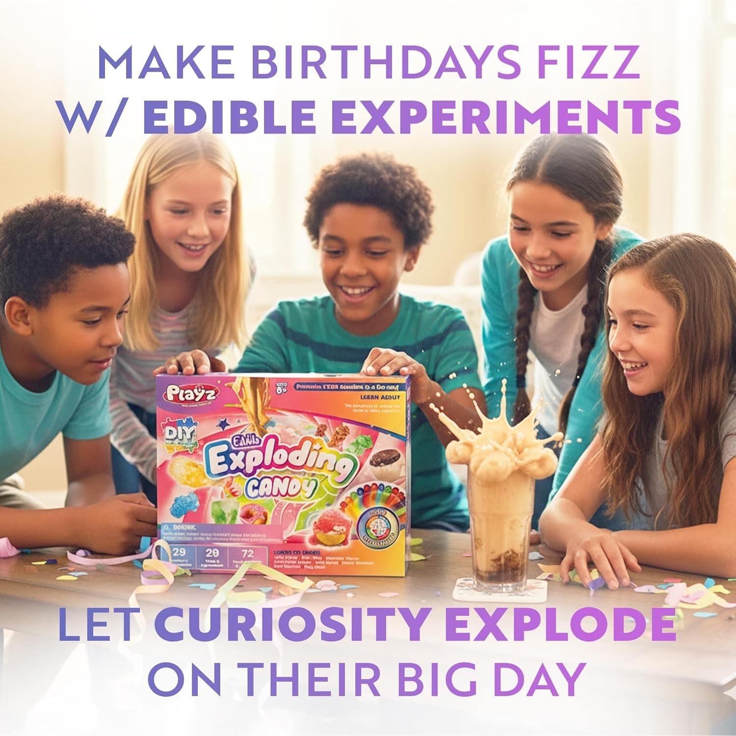 Edible Exploding Candy Science Kit for Kids 8-12