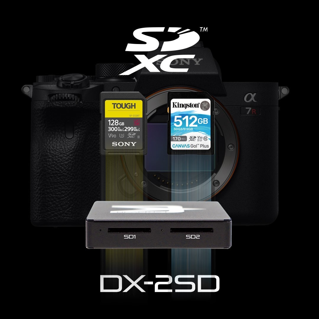 BLACKJET DX-2SD Dual SD UHS-II Reader Module for TX-2DS or TX-4DS Dock