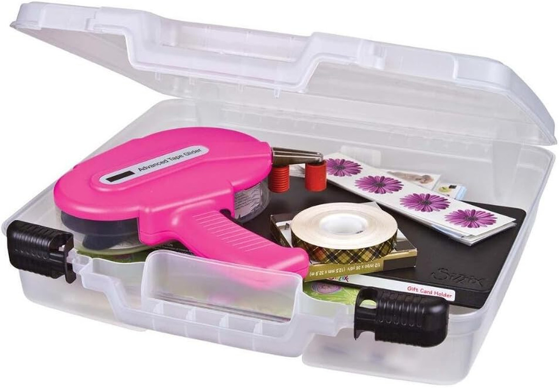 6960AB Quick View Deep Base Carrying Case, Portable Art & Craft Storage Box, 14.
