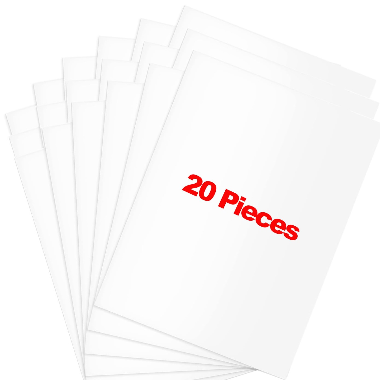 20 Pieces Vinyl Siding Repair Kit, White Self-Adhesive 4.75” x 6.3”,