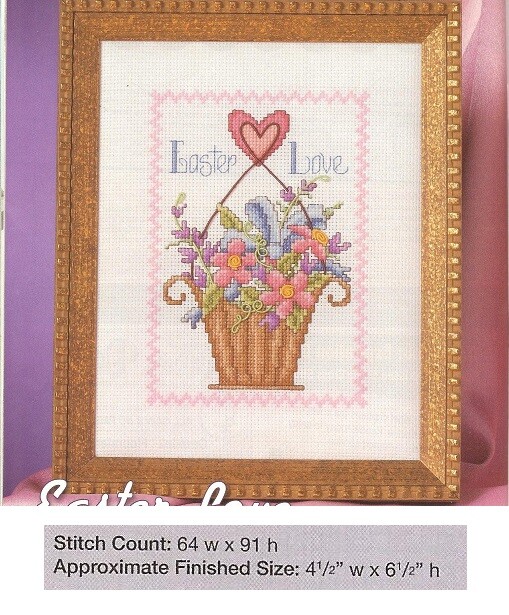 EASTER LOVE  CROSS STITCH PATTERNS ONLY  HM WEY