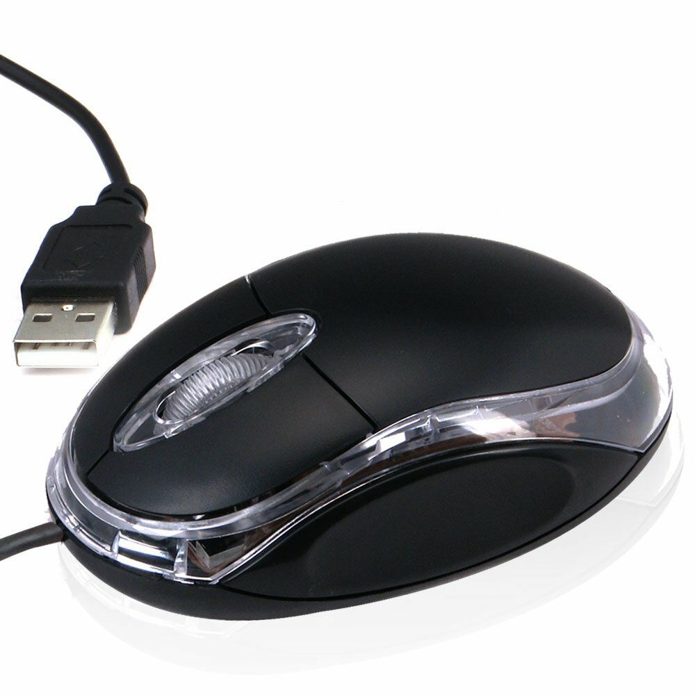 Wired USB Optical Mouse Wireless Optical Mouse Retractable Mini USB Mouse For PC