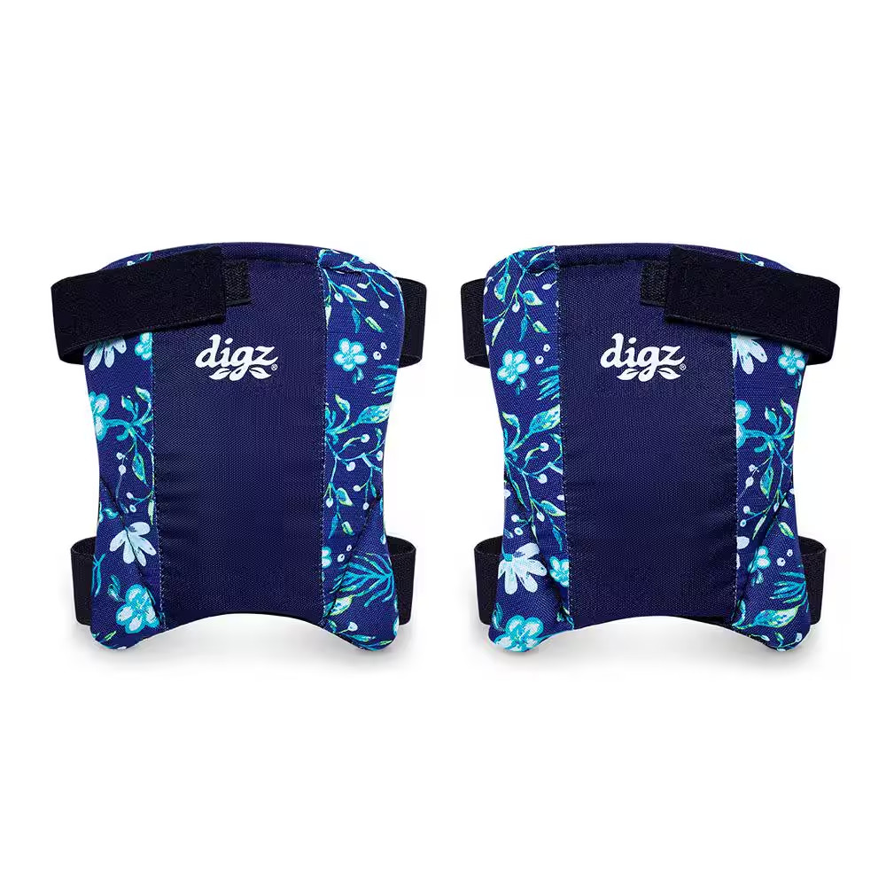 Women'S 1-Size Midnight Floral Low-Profile Gardening Knee Pads